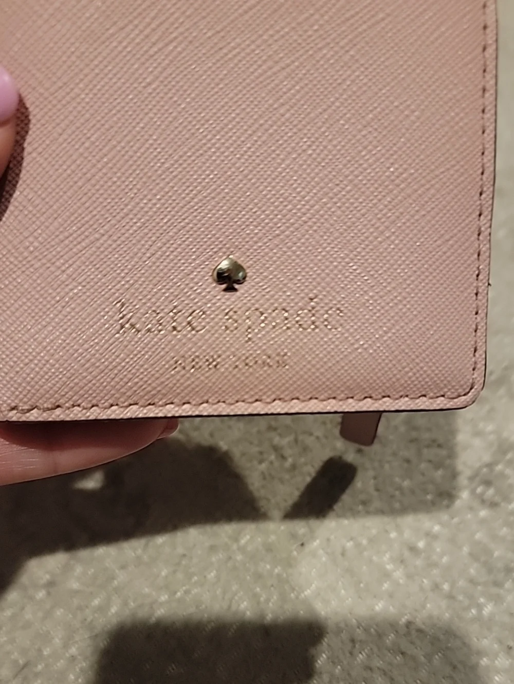kate spade Light Pink Saffiano Small Wallet